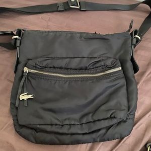 Lacoste Black Nylon Crossbody
